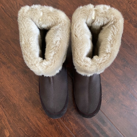 Aetrex Berries Boots Women's Brown Mid Calf Fur Size 10.5 - Picture 6 of 11